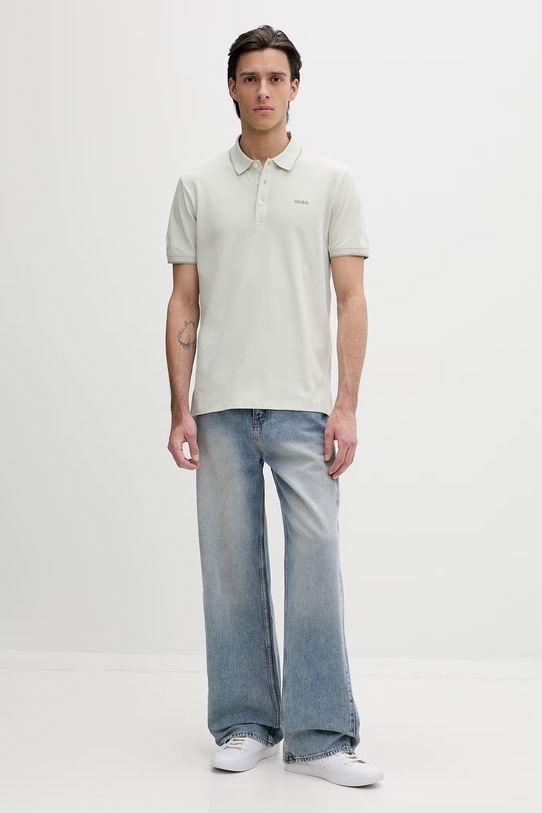 Polo tričko HUGO 50467344 zelená SS26