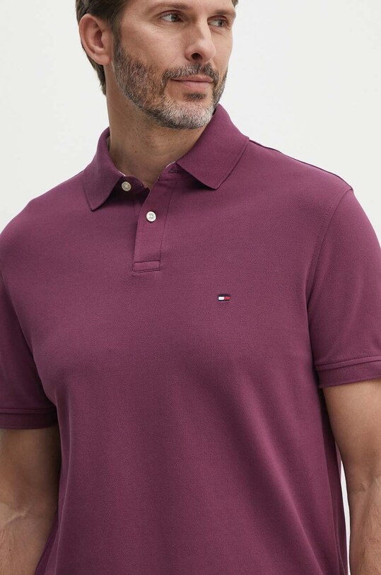 Tommy Hilfiger tricou polo violet MW0MW17770.PPYX