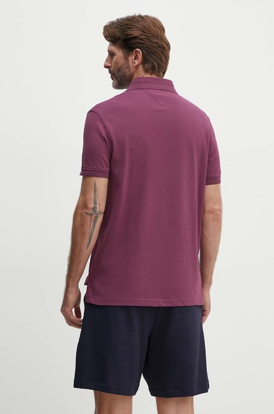Odzież Tommy Hilfiger polo MW0MW17770.PPYX fioletowy