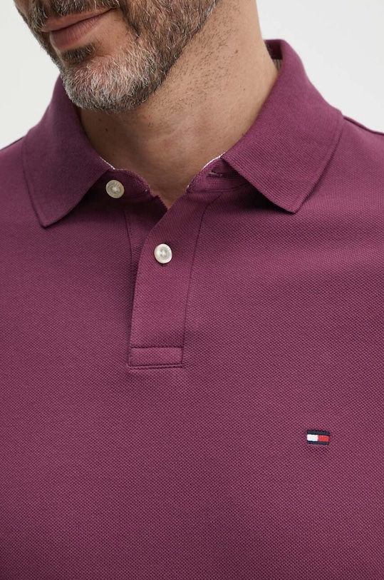 Tommy Hilfiger polo MW0MW17770.PPYX fioletowy