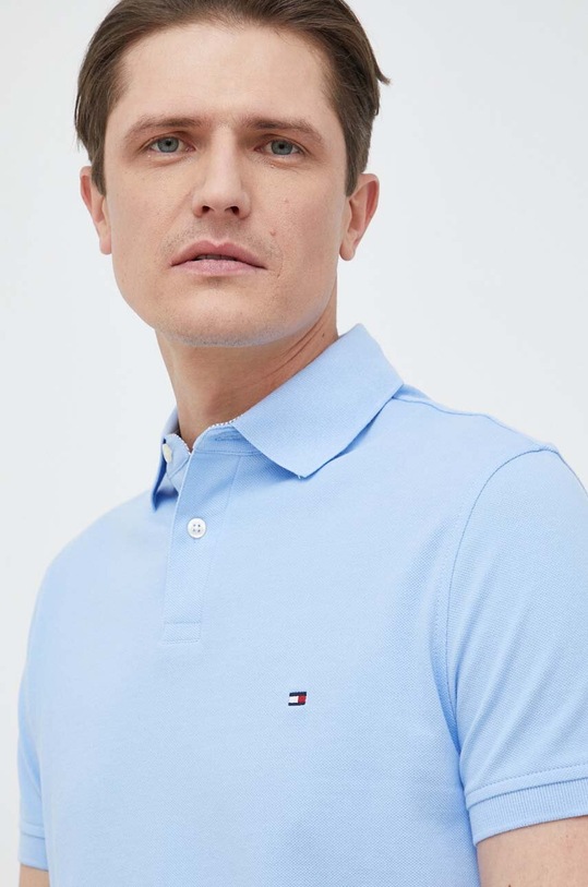 Tommy Hilfiger polo turkusowy MW0MW17770.PPYX