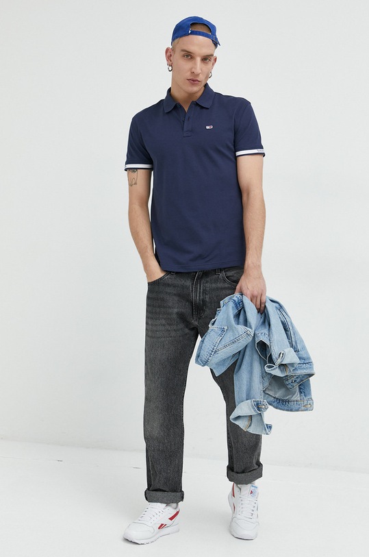 Tommy Jeans polo DM0DM15751.PPYX granatowy SS23