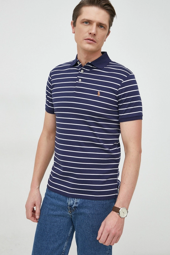 Polo Ralph Lauren polo in cotone blu navy 710870545