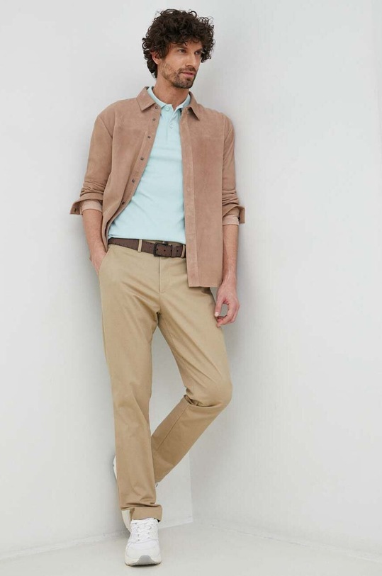 Calvin Klein polo K10K111196.PPYX zielony AA00