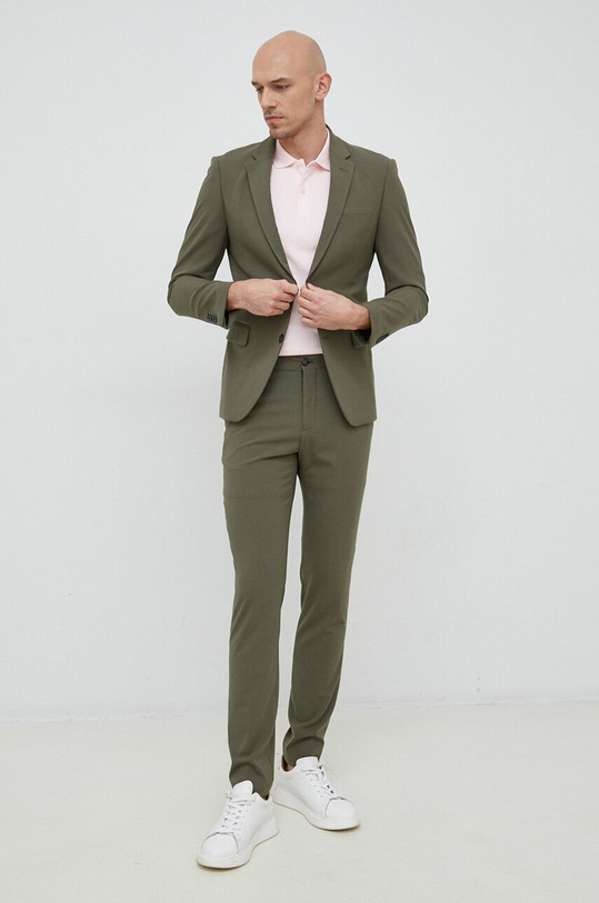 Бавовняне поло Calvin Klein K10K111657.PPYX рожевий SS23