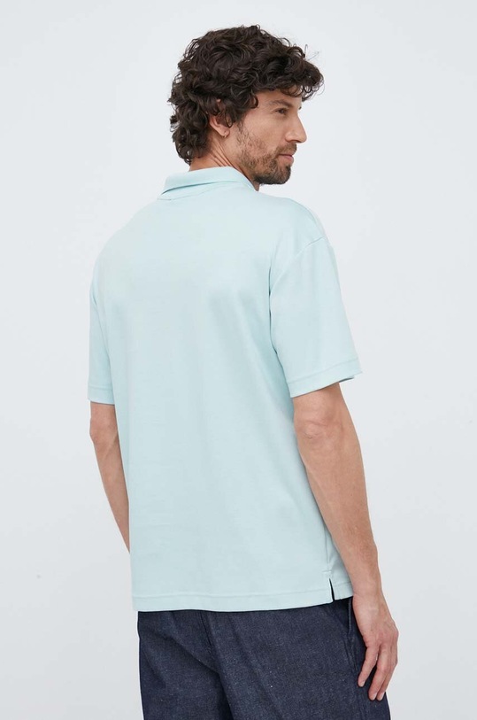 Calvin Klein polo bawełniane turkusowy K10K111195.PPYX