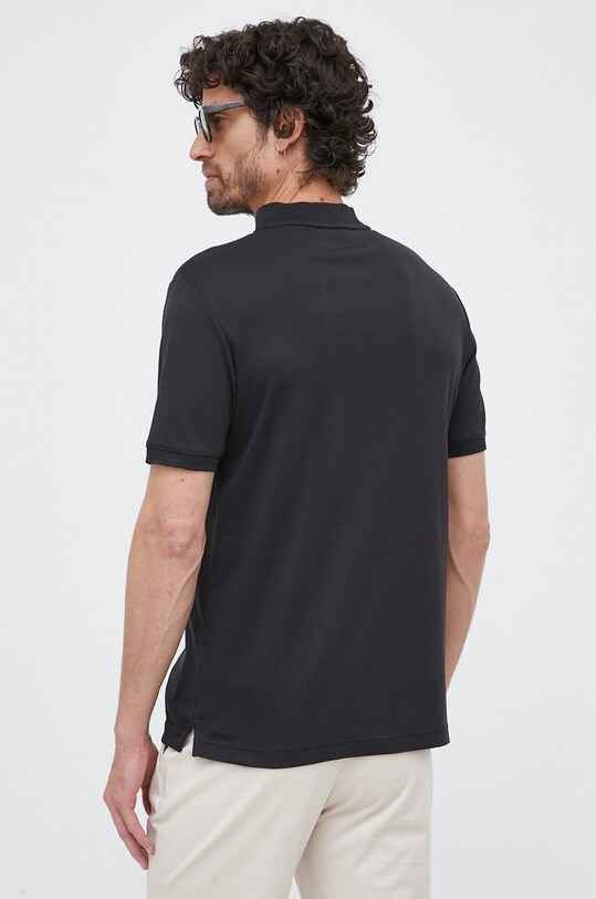 Odzież Calvin Klein polo bawełniane K10K111201.PPYX czarny