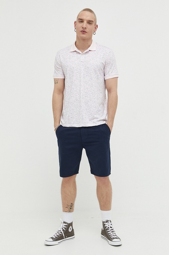Abercrombie & Fitch tricou polo KI124.3093.618 roz SS23