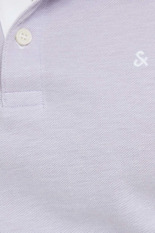 Jack & Jones polo bawełniane JJEPAULOS 12136668. fioletowy