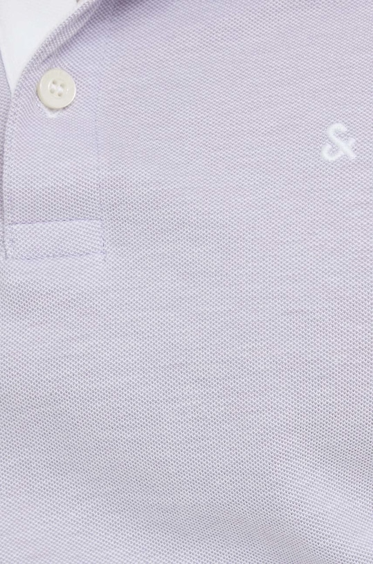 Jack & Jones polo bawełniane JJEPAULOS 12136668. fioletowy