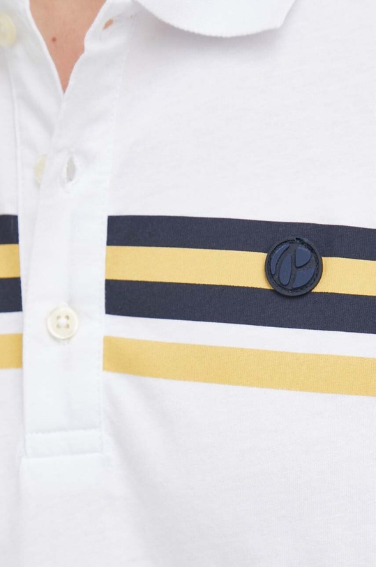 Pepe Jeans polo bawełniane PM541964.800 biały