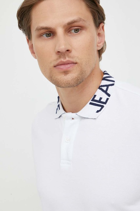 Pepe Jeans polo de bumbac alb PM541952.800