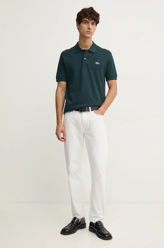 Lacoste polo in cotone L1264 verde SS26