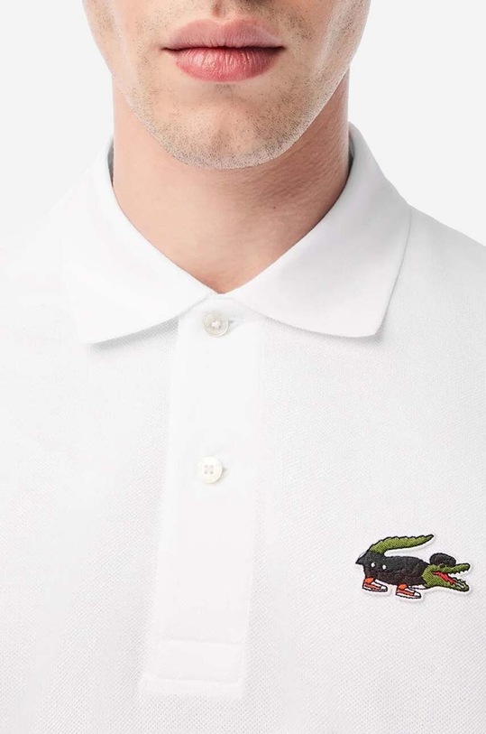 Хлопковое поло Lacoste x Netflix PH7057 белый SS23