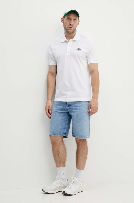Lacoste polo in cotone x Netflix PH7057 bianco SS23