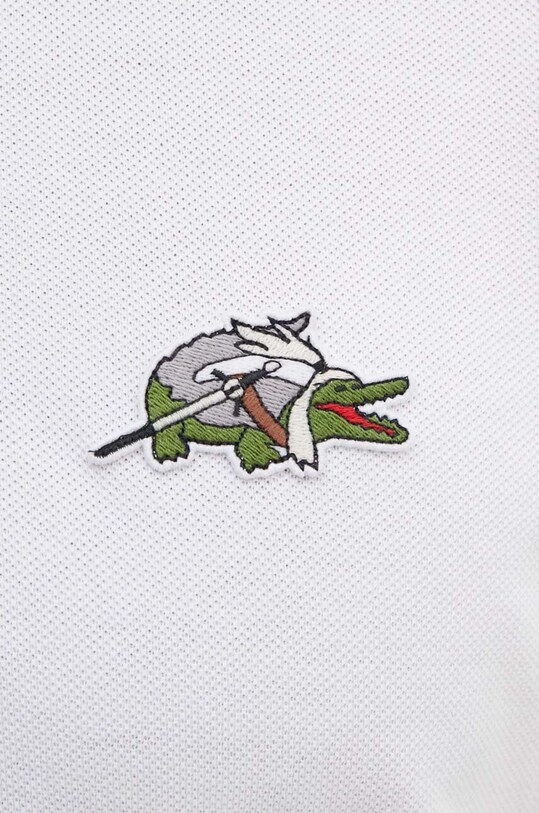 Lacoste polo bawełniane x Netflix PH7057 biały