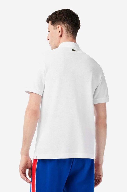 Бавовняне поло Lacoste x Netflix PH7057 білий