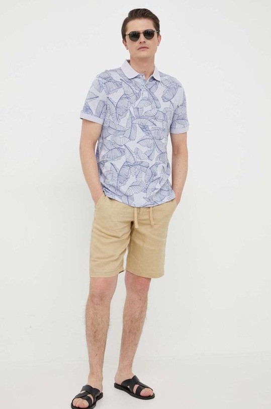 Guess polo M3GP15.KBQ90 niebieski SS23