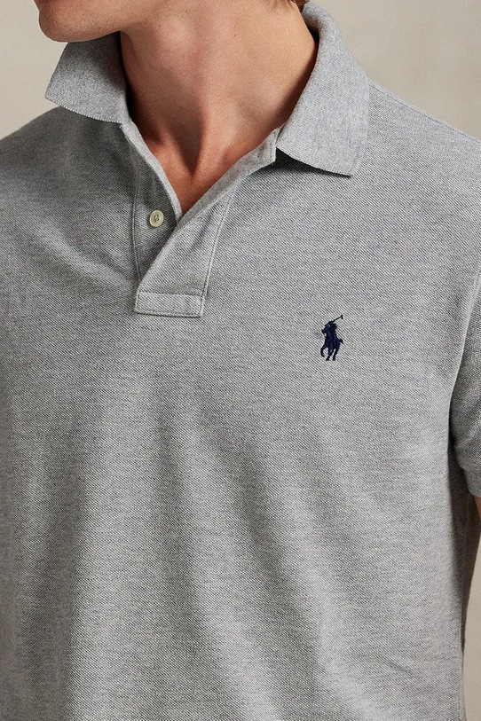 Polo Ralph Lauren polo bawełniane szary 710782592