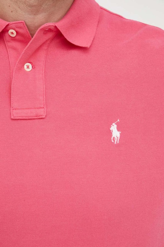 Хлопковое поло Polo Ralph Lauren 710782592 розовый