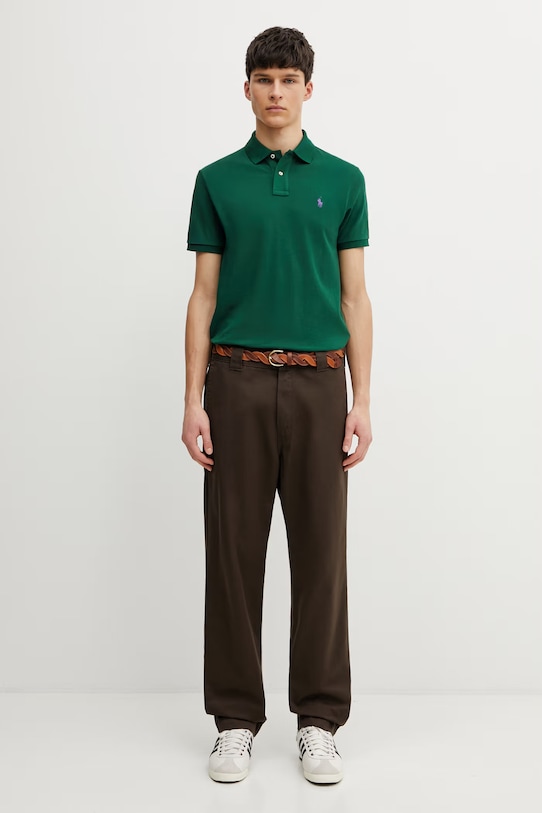 Bavlnené polo tričko Polo Ralph Lauren 710782592 zelená