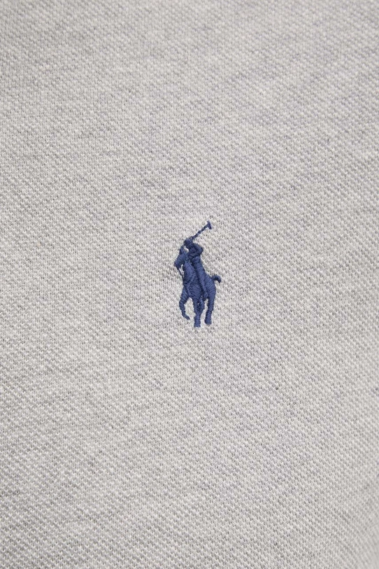 Хлопковое поло Polo Ralph Lauren 710842621 серый