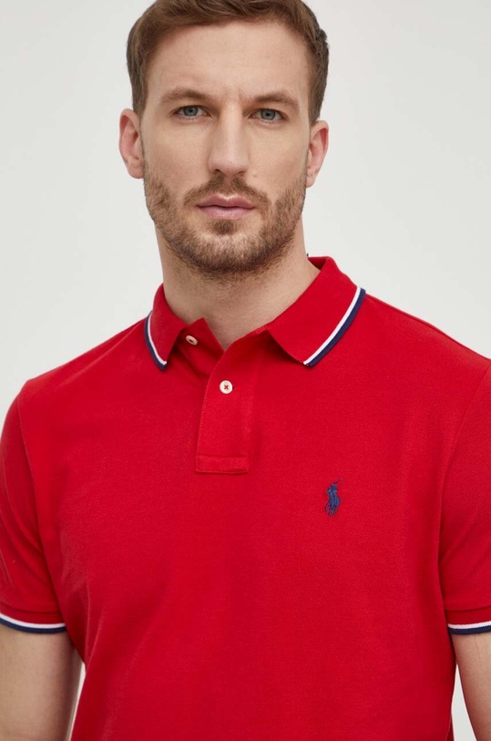 Polo Ralph Lauren polo bawełniane bawełna czerwony 710842621