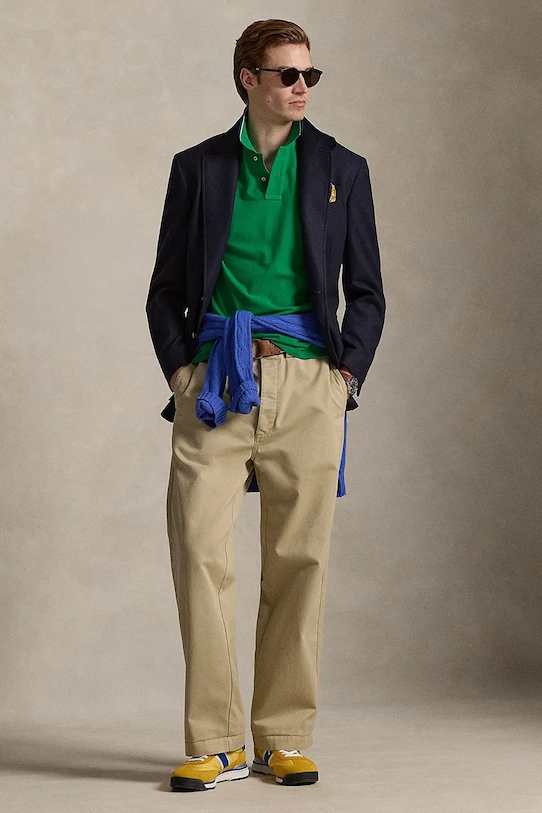 Odzież Polo Ralph Lauren polo bawełniane 710842621 zielony