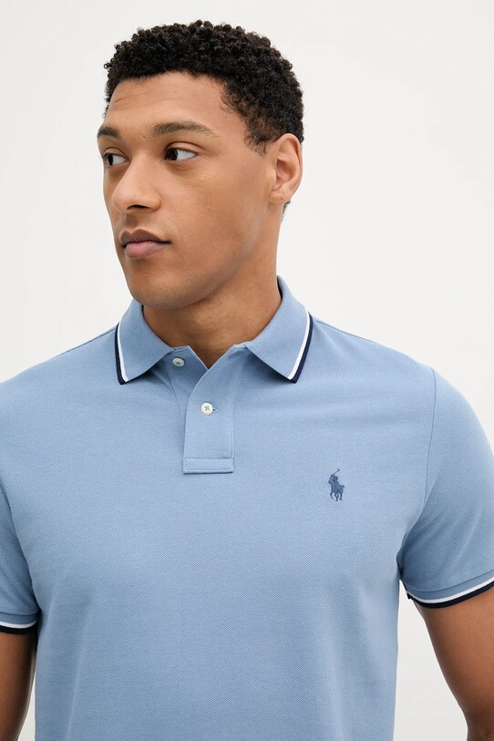 Polo Ralph Lauren polo bawełniane niebieski 710842621