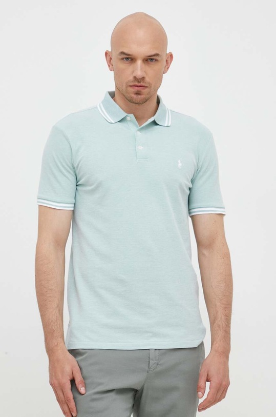 Polo Ralph Lauren polo 710898948 zielony SS24