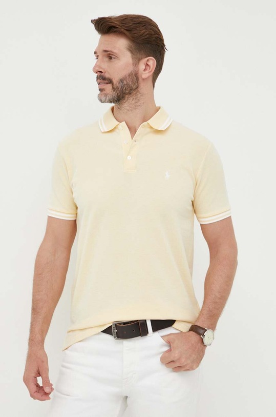 Πόλο Polo Ralph Lauren 710898948 κίτρινο SS24
