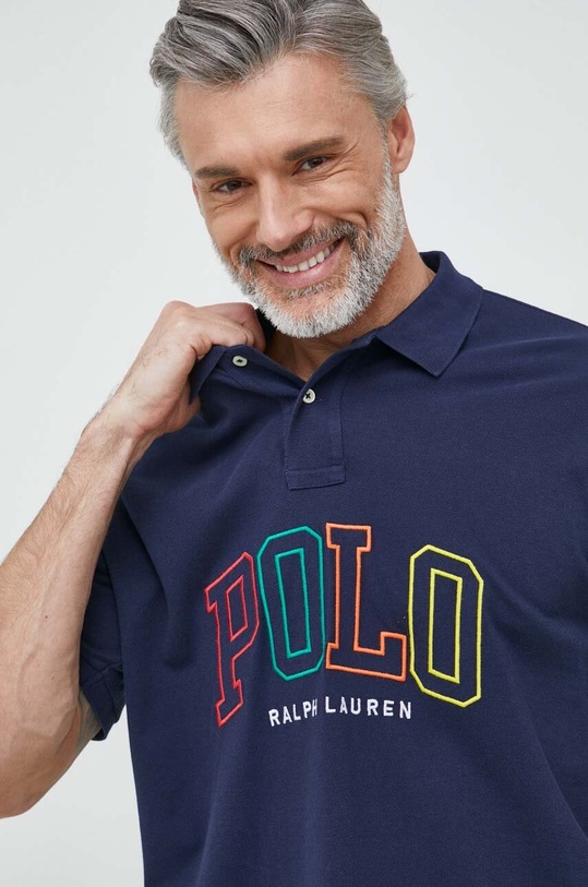 Polo Ralph Lauren polo bawełniane granatowy 710899184