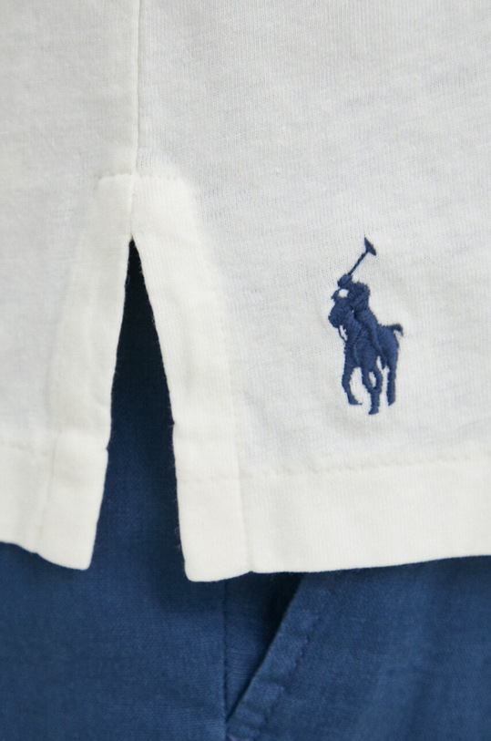 Polo tričko se lněnou směsí Polo Ralph Lauren 710900790 béžová