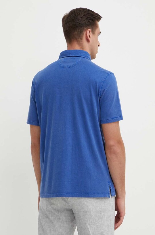 Одяг Поло з домішкою льону Polo Ralph Lauren 710900790 блакитний