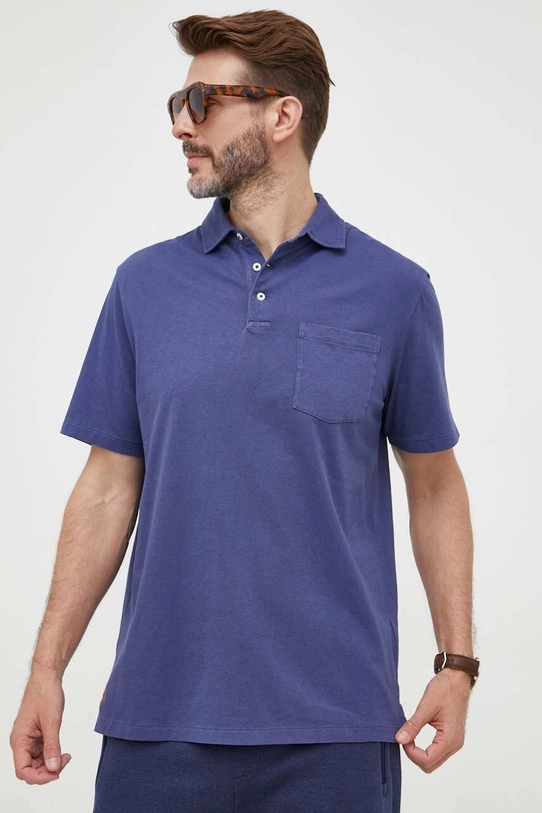 Polo tričko s prímesou ľanu Polo Ralph Lauren 710900790 tmavomodrá SS24