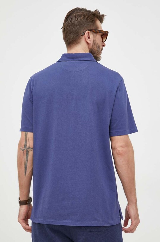 Odzież Polo Ralph Lauren polo z domieszką lnu 710900790 granatowy