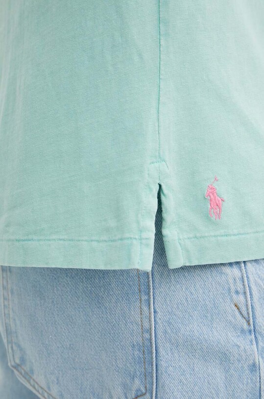 Polo Ralph Lauren polo z domieszką lnu 710900790 zielony