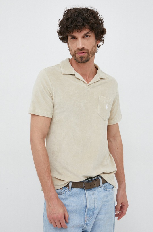 Polo Ralph Lauren polo beżowy 710901044