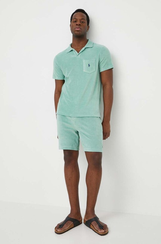 Поло Polo Ralph Lauren 710901044 зелёный SS24
