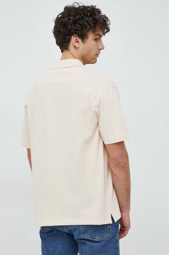 Odzież Tommy Hilfiger polo bawełniane MW0MW30785.PPYX beżowy