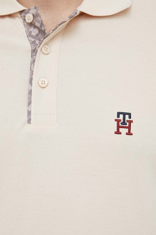 Tommy Hilfiger polo bawełniane MW0MW30785.PPYX beżowy
