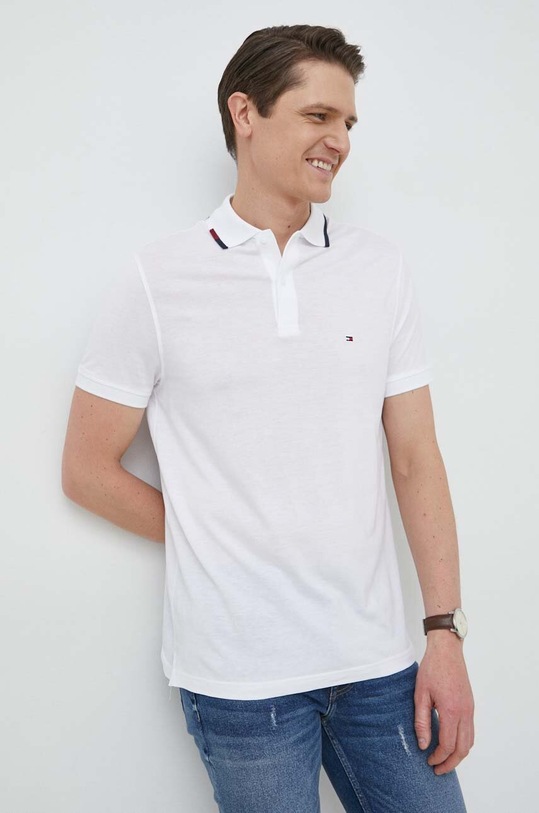 Tommy Hilfiger polo biały MW0MW30776.PPYX