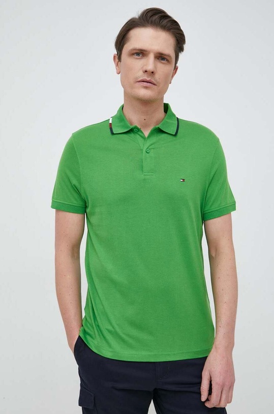 Tommy Hilfiger polo regular zielony MW0MW30776.PPYX