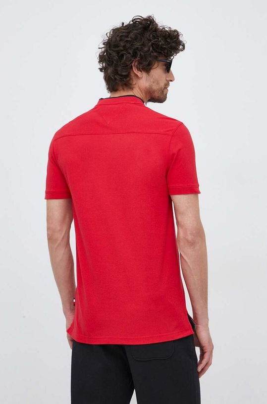 Odzież Tommy Hilfiger polo bawełniane MW0MW30765.PPYX czerwony