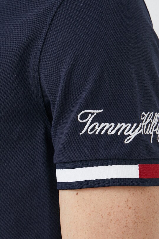 Tommy Hilfiger polo bawełniane MW0MW30764.PPYX granatowy