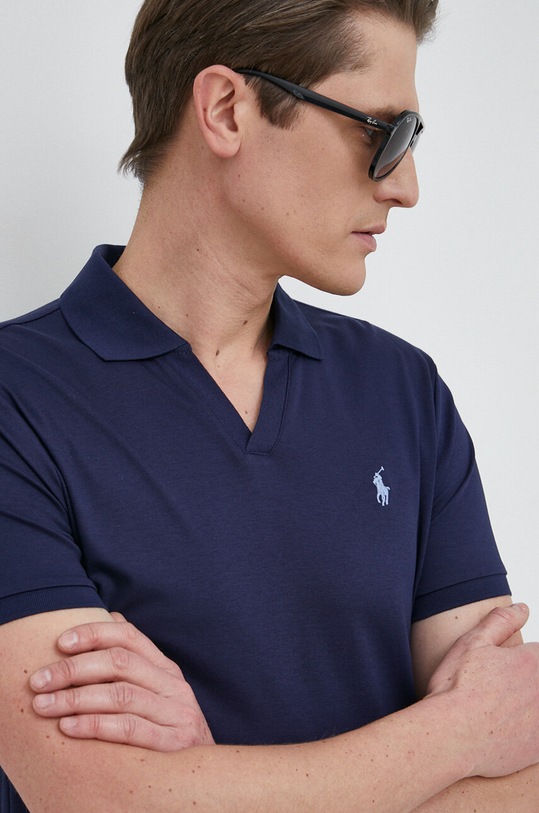 Polo Ralph Lauren polo bawełniane granatowy 710906298