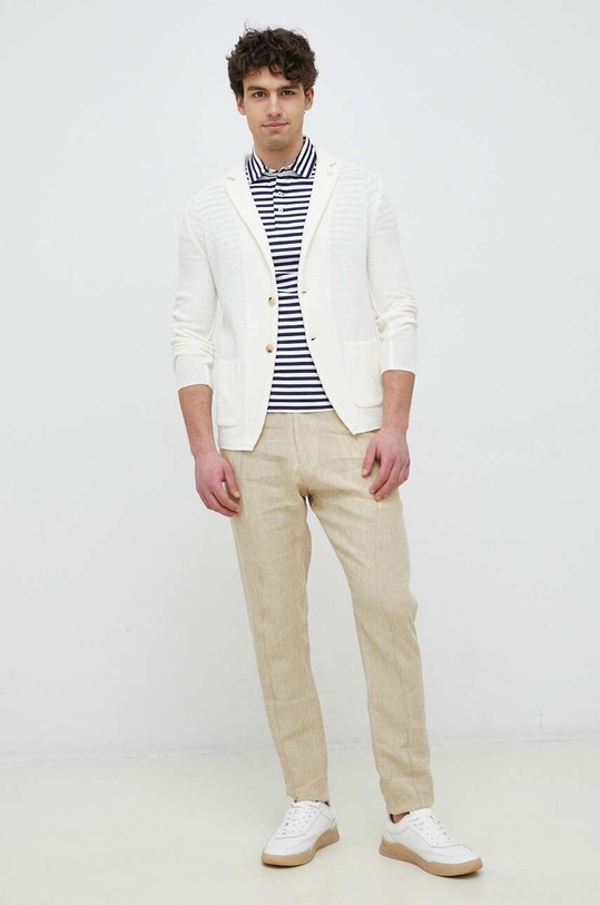 Бавовняне поло Polo Ralph Lauren 710906299 темно-синій SS23