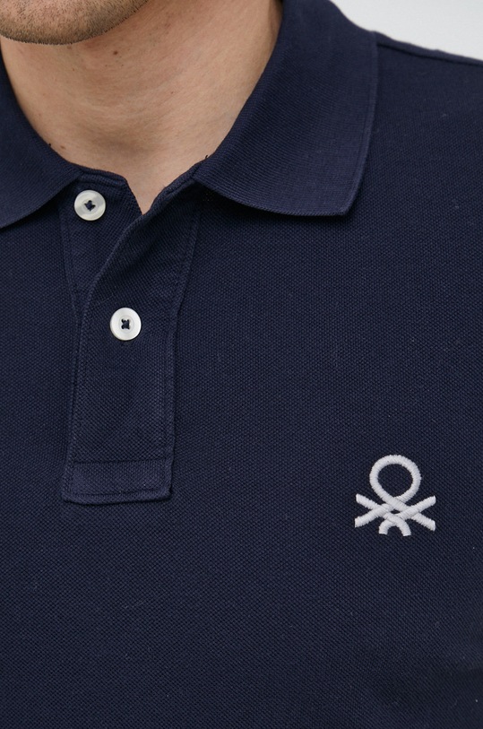 United Colors of Benetton polo bawełniane 3089J3178.016. granatowy
