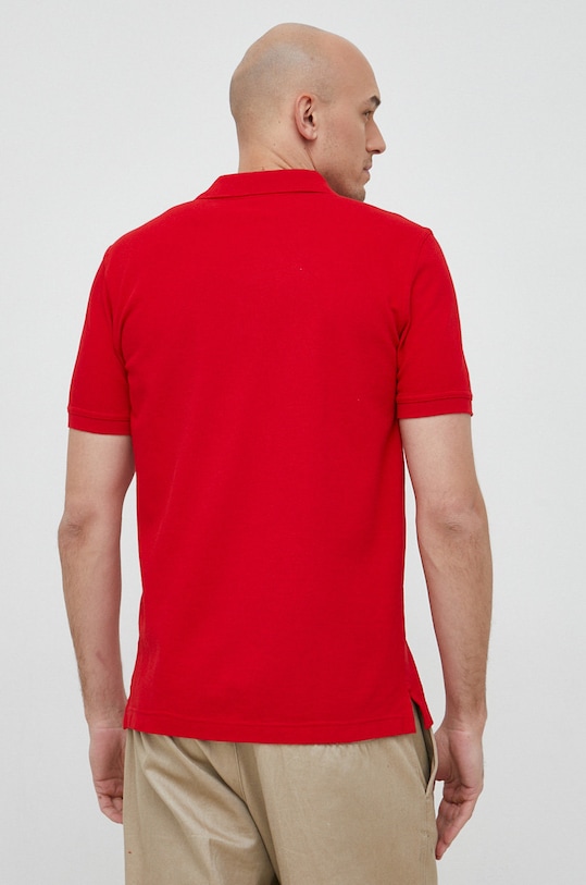 Одежда Хлопковое поло United Colors of Benetton 3089J3179.015. красный