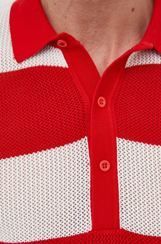 Bombažen polo United Colors of Benetton 1094K300L.2H7 rdeča